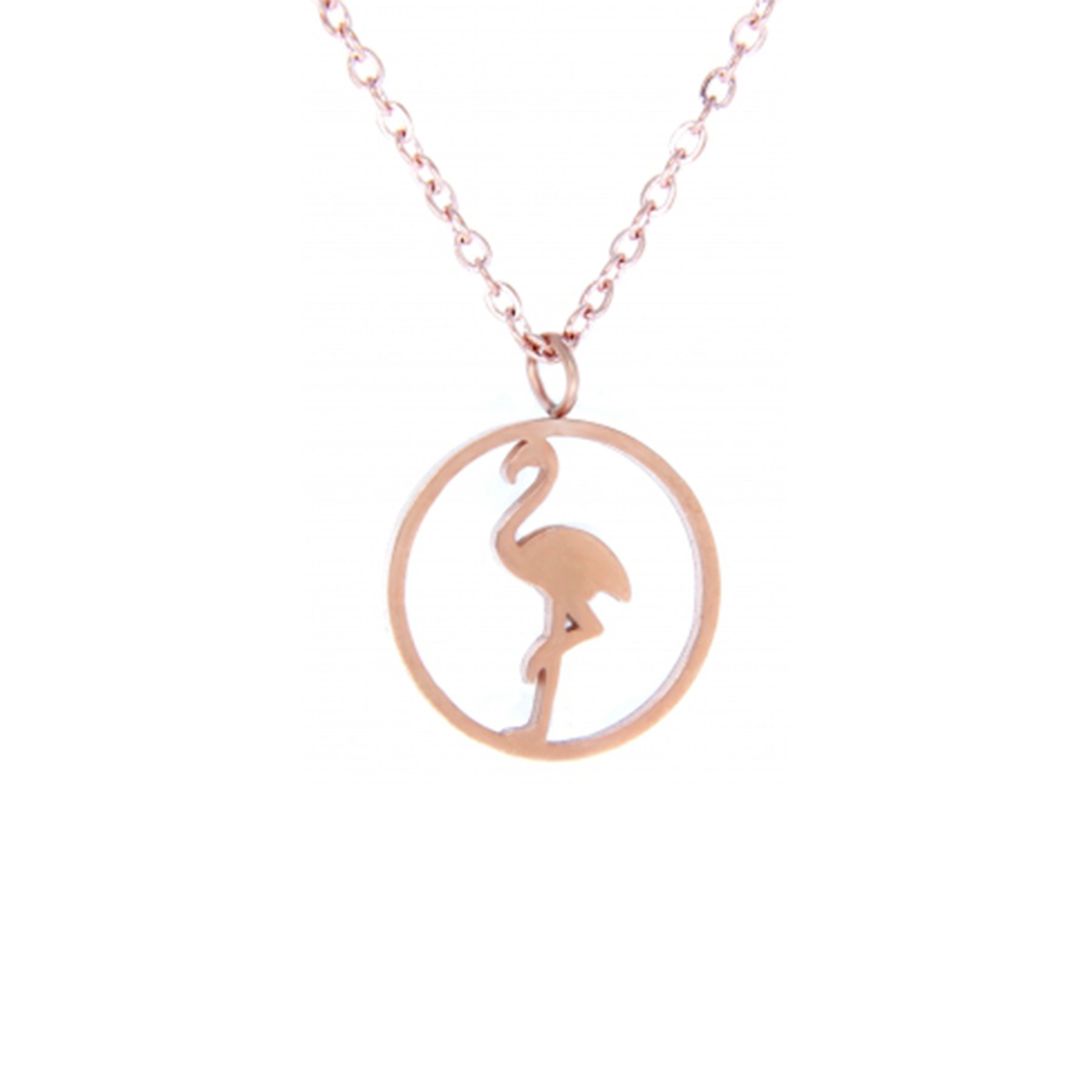 Kette "Flamingo" Edelstahl Roségold