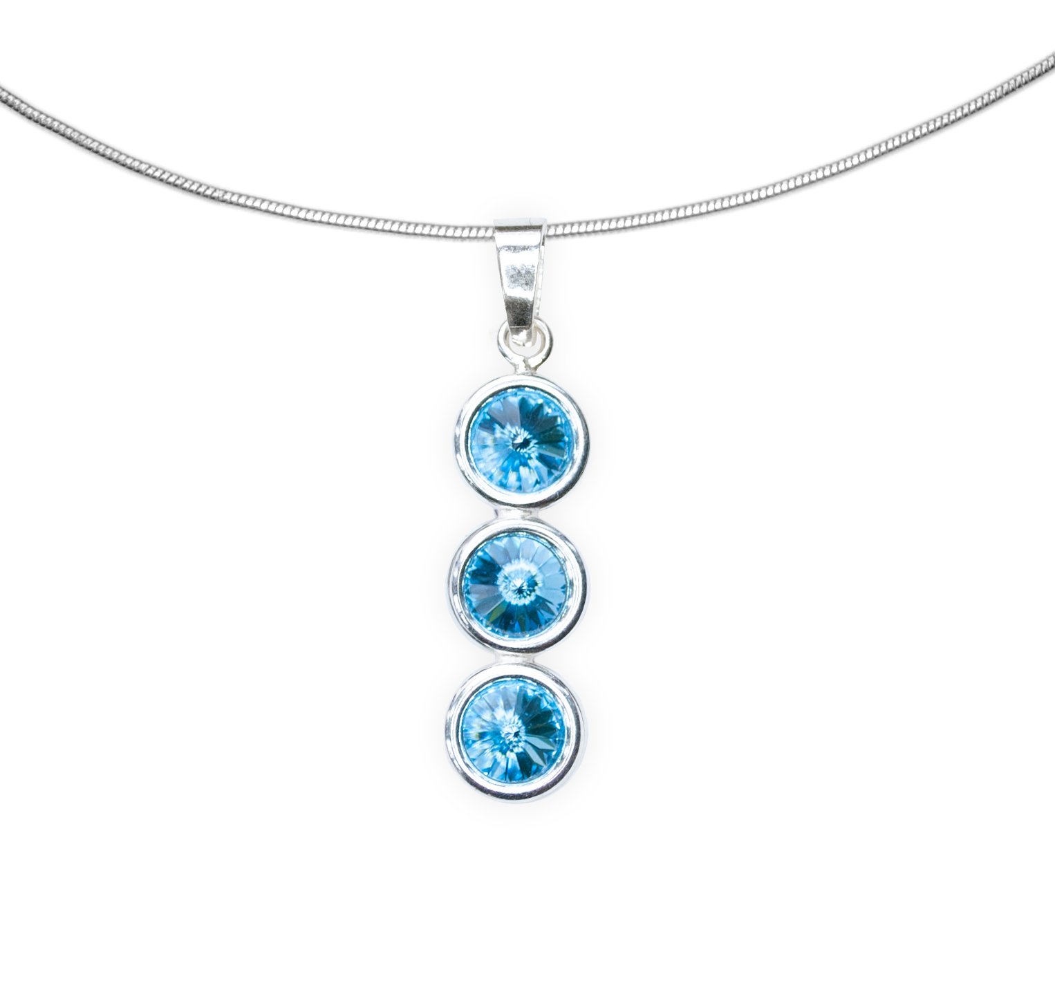 Kette "Catania" in Aquamarin