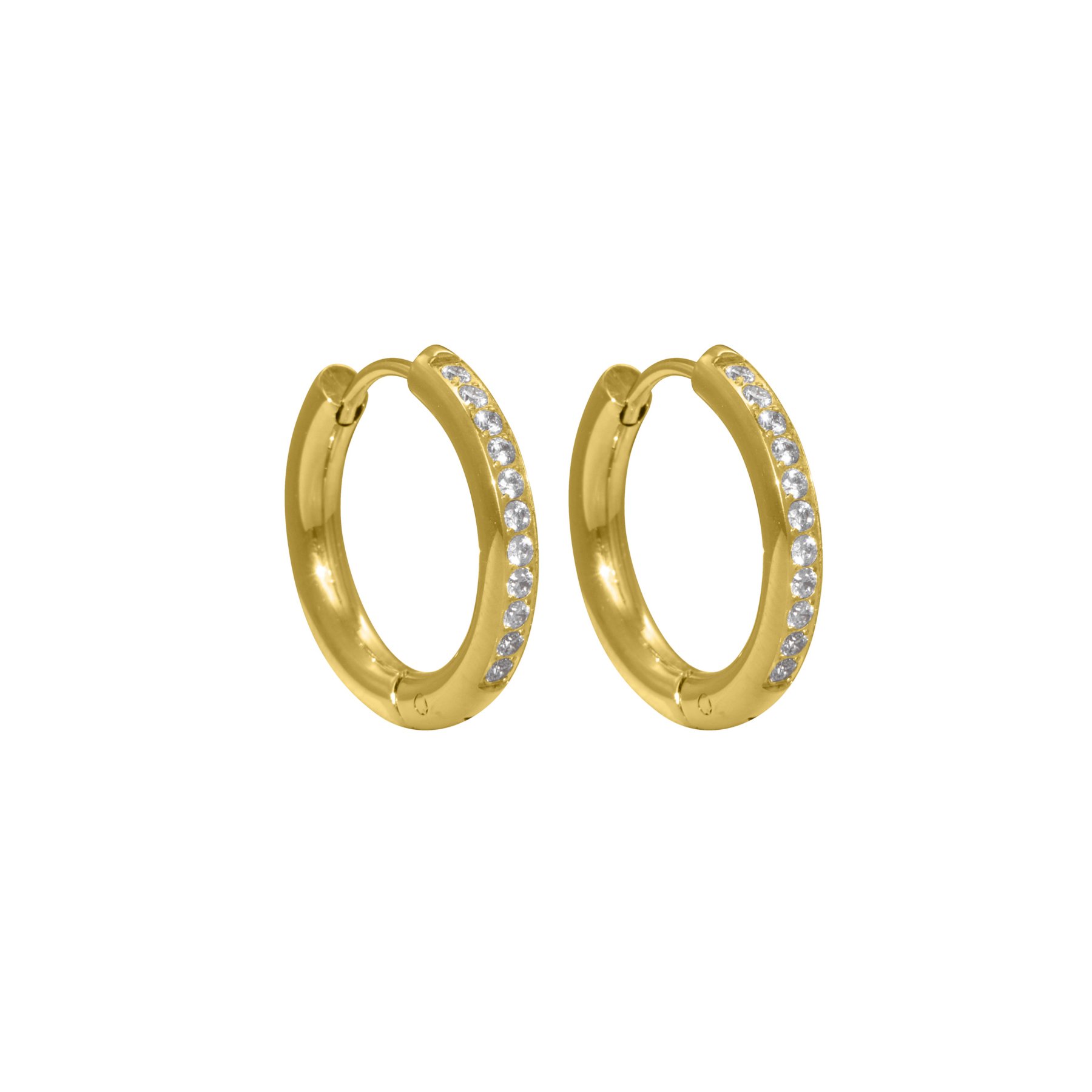 Creolen "Palma" Edelstahl Gold