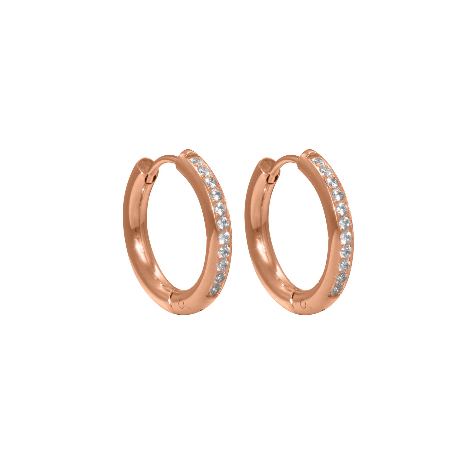 Creolen "Palma" Edelstahl Roségold